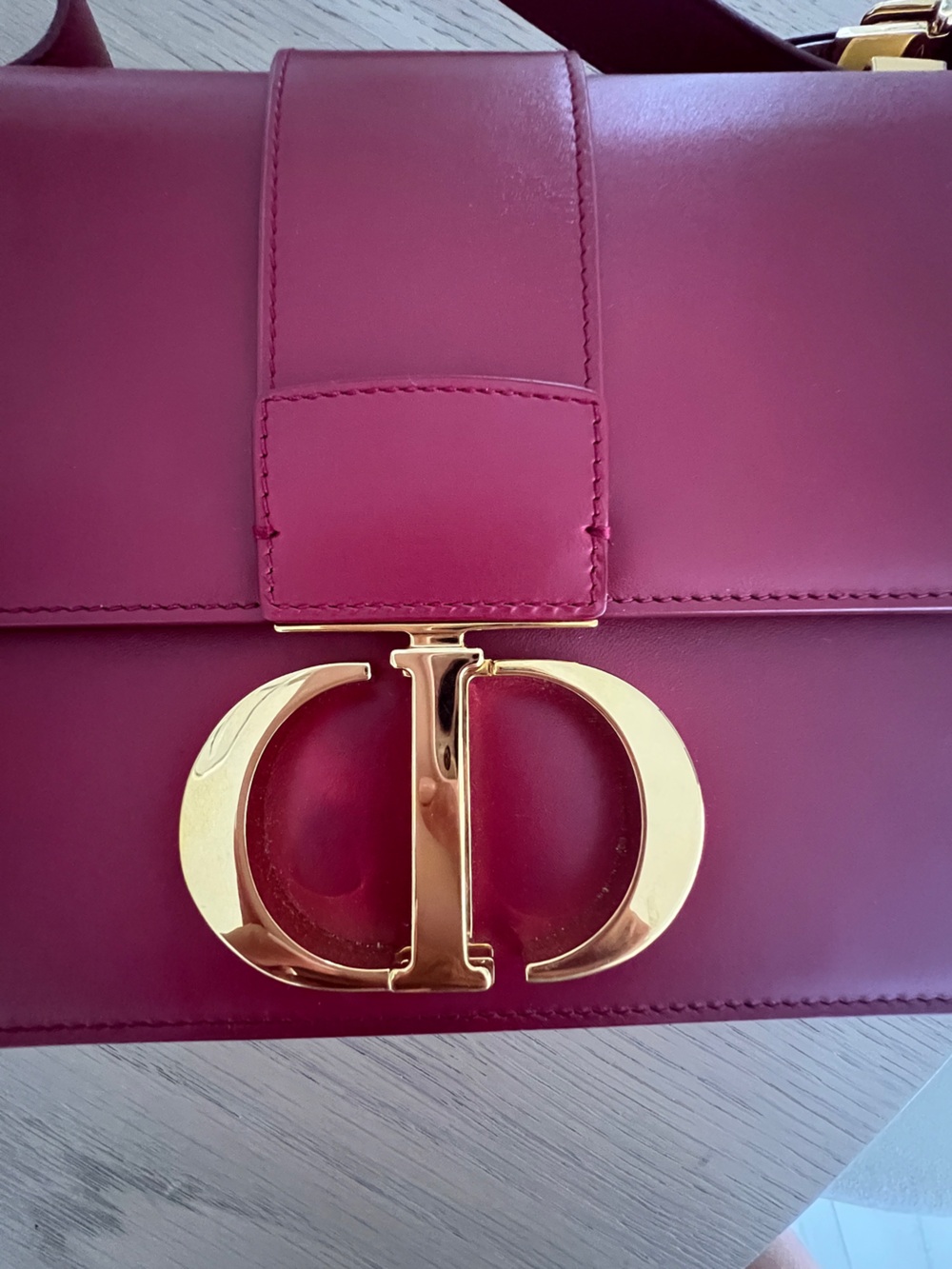 Christian Dior 30 Montaigne Box Bag Red Calfskin - Picture 8 of 9